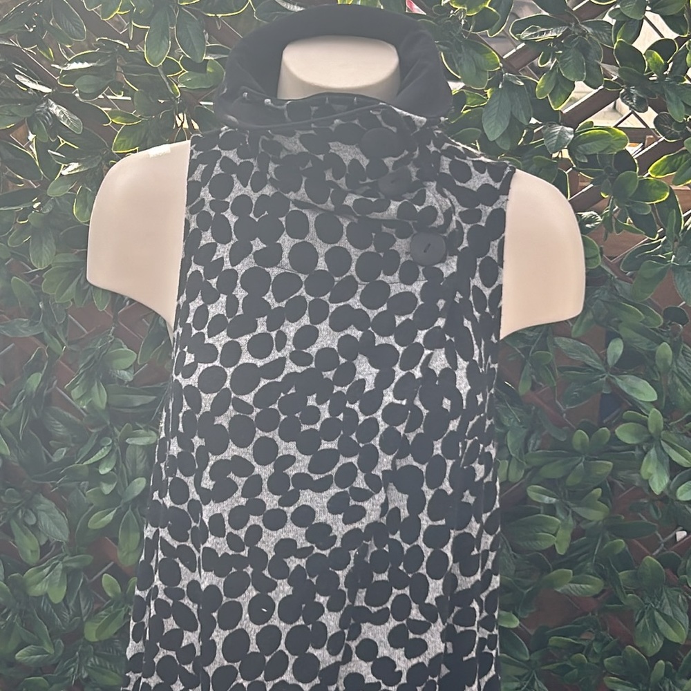 Sympli Long Jersey Sleeveless Wrap Cardigan
